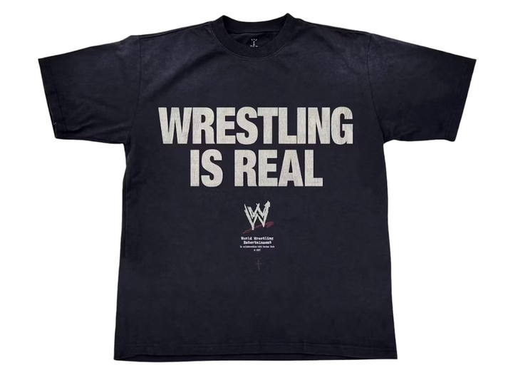 WWE Cactus Jack 'Wrestling Is Real' Black Tee