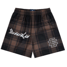Eric Emanuel x Sicko 'Brown' Plaid Shorts