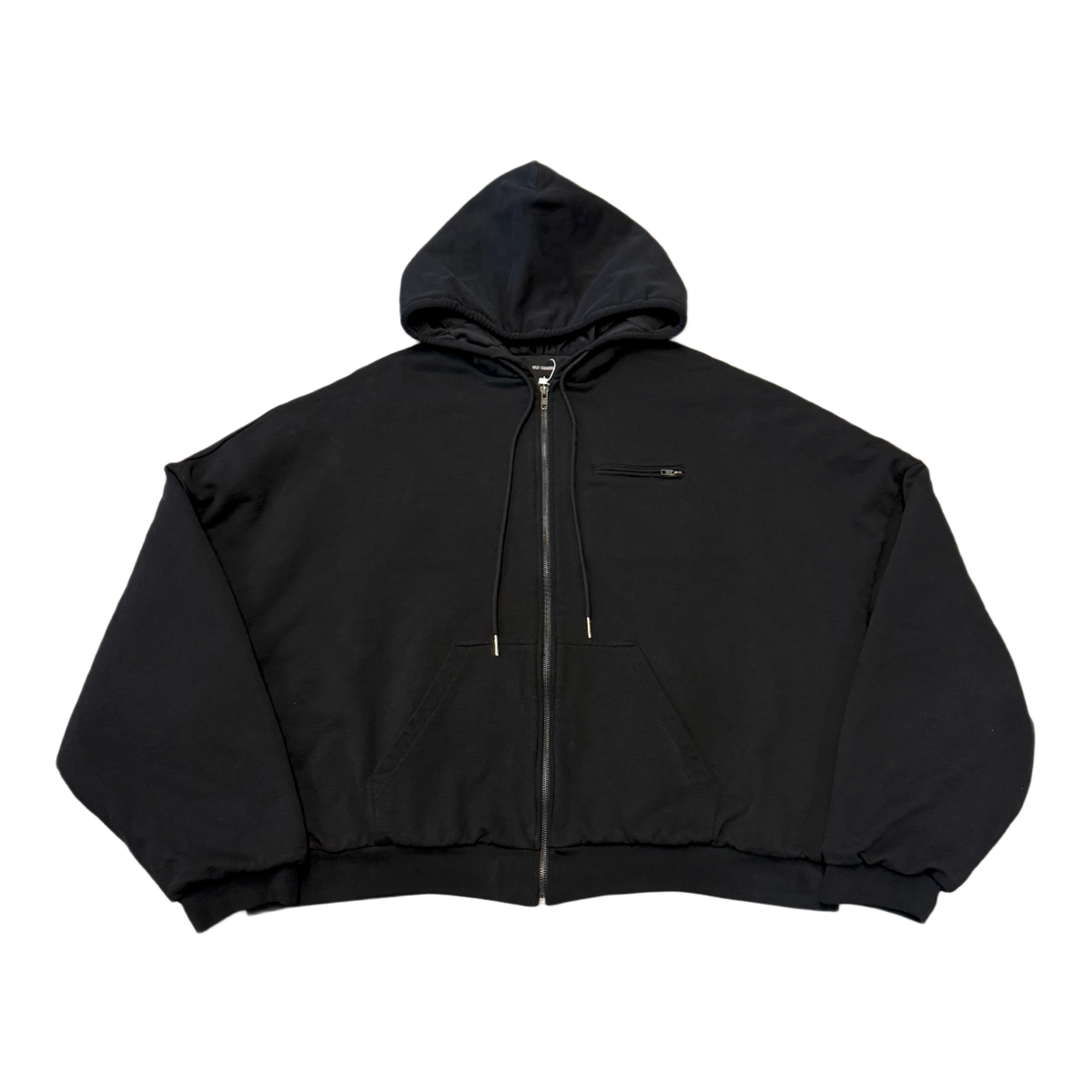 Willy Chavarria 'Black' Thermal Lined Hoodie