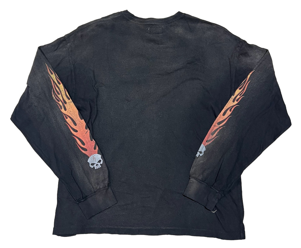 Kamiya 'Skull Flame' Black Longsleeve