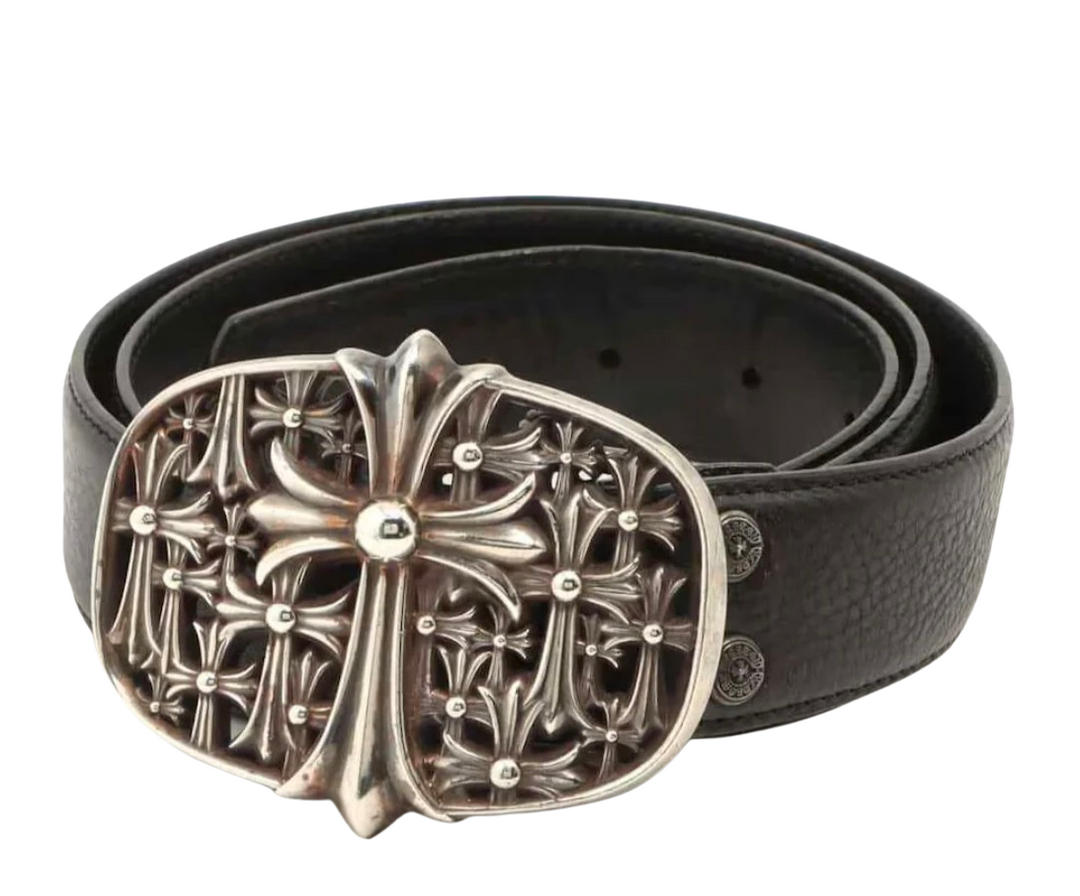 Chrome Hearts 'Cross Cemetery' Black Belt