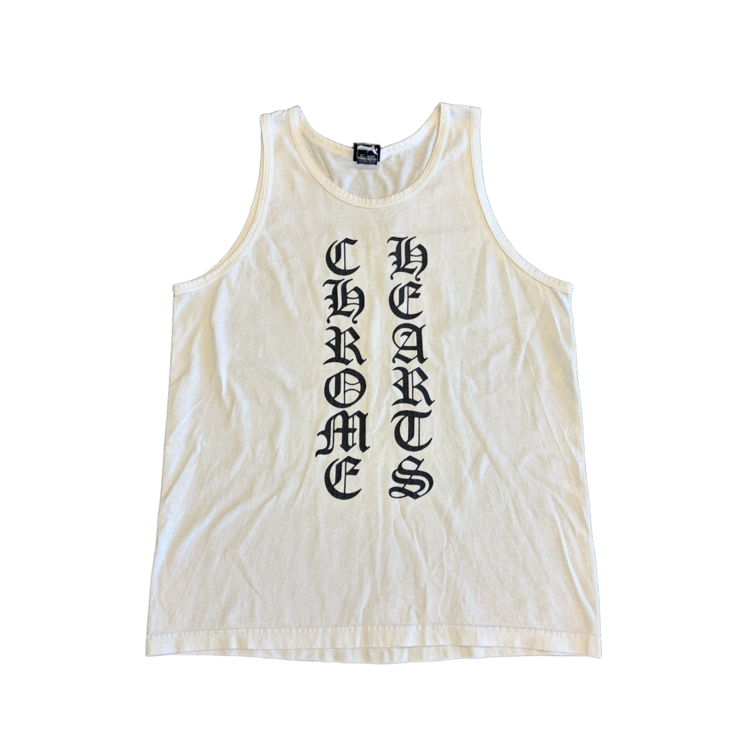 Chrome Hearts Vintage White 'Spelldown' Tank Top