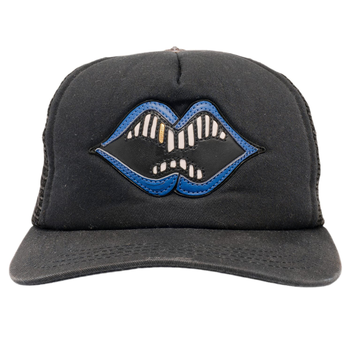 Chrome Hearts Matty Boy 'Blue Chomper' Leather Patch Hat