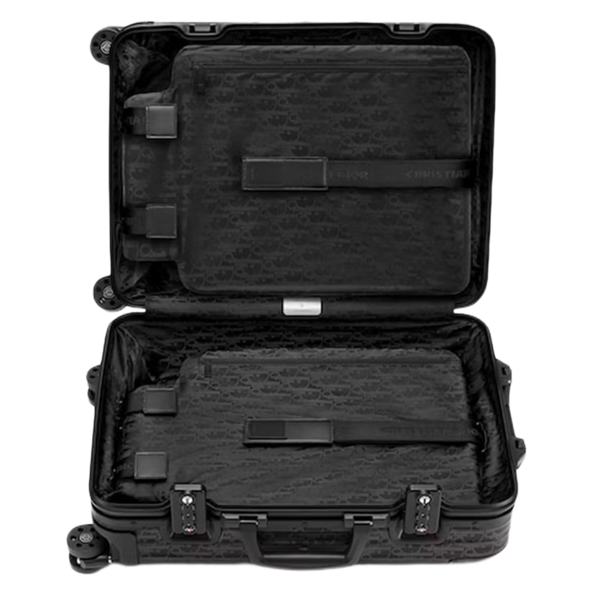Dior X Rimowa 'Black' Monogram Cabin Suitcase