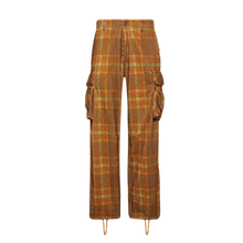 ERL 'Grey/Brown' Corduroy Printed Cargo Pants