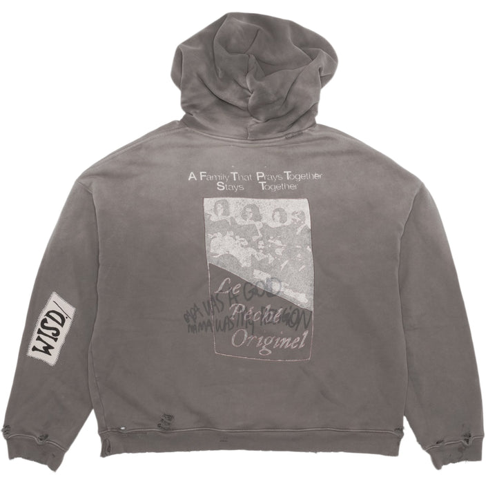 Paly 'Vintage No Explanation' Dristressed Grey Hoodie