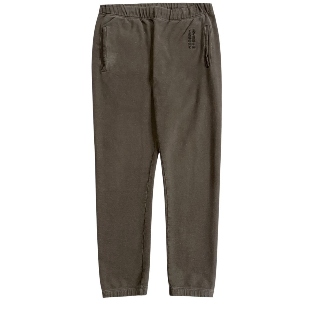 Chrome Hearts 'Y Not' Embroidered Vertical Logo Sweatpants