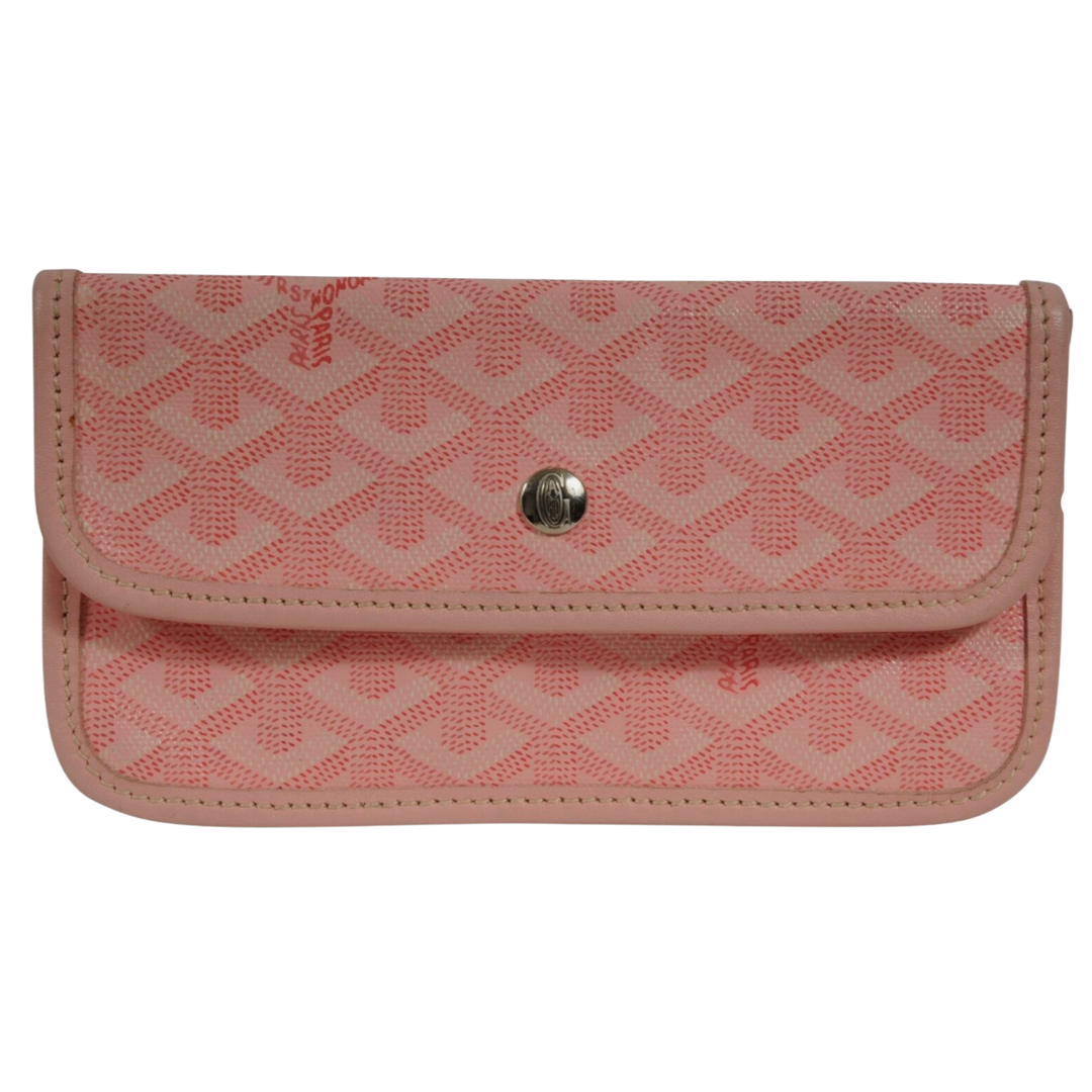 Goyard 'Pink' Wallet Snap Button Pouch