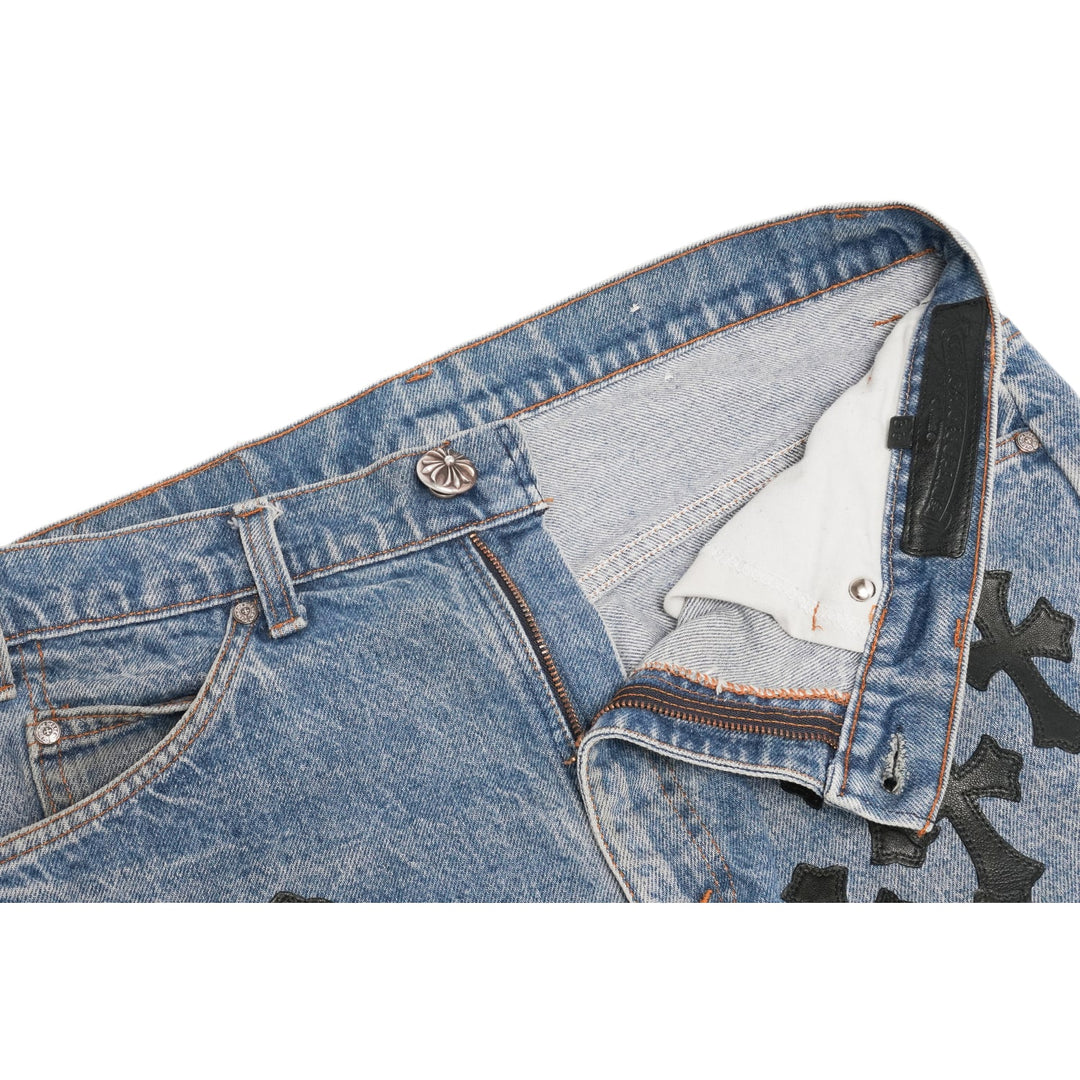 Chrome Hearts 'Blue' 18 Patch Levis 517 Jeans