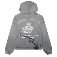 Paly 'Carrying The Message' Light Grey Zip-Up Hoodie