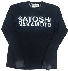 Satoshi Nakamoto 'Washed Black' Thermal Longsleeve