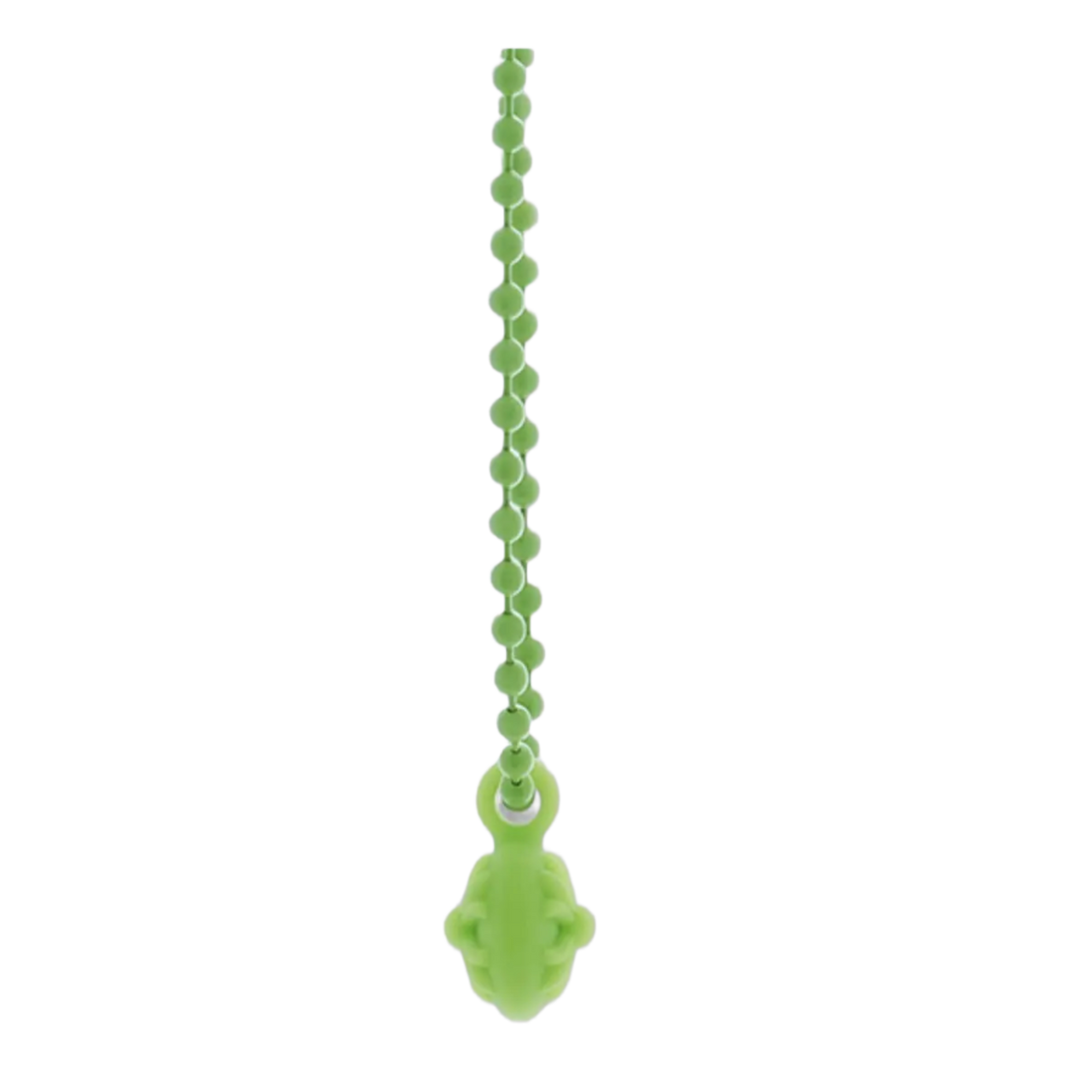 Chrome Hearts 'Green' Silichrome Crossball Charm Necklace 