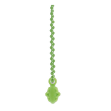 Chrome Hearts 'Green' Silichrome Crossball Charm Necklace 