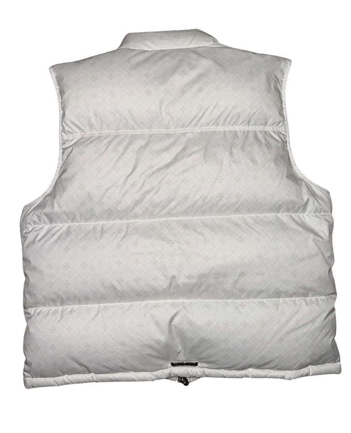 Chrome Hearts 'White' Monogram Puffer Vest