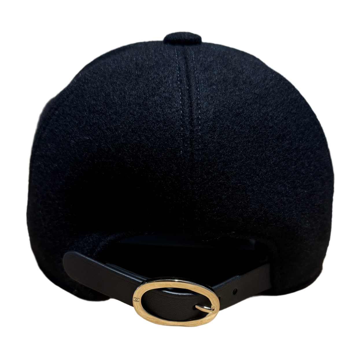 Chanel CC Cashmere and Lambskin 26C Adjustable Baseball Hat