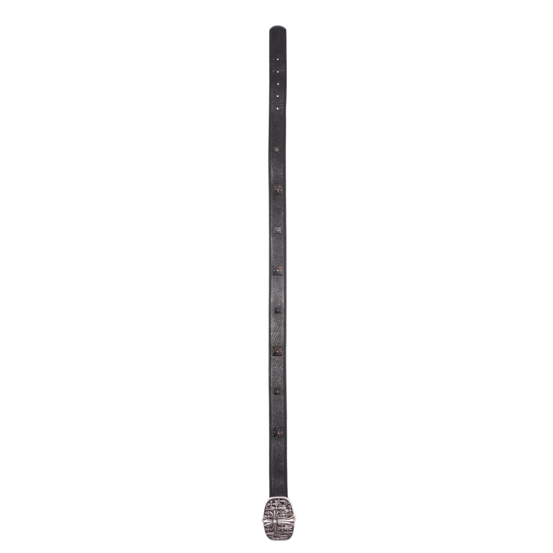 Chrome Hearts 'Cemetery Buckle' Dark Rhodium Plus Cross Belt