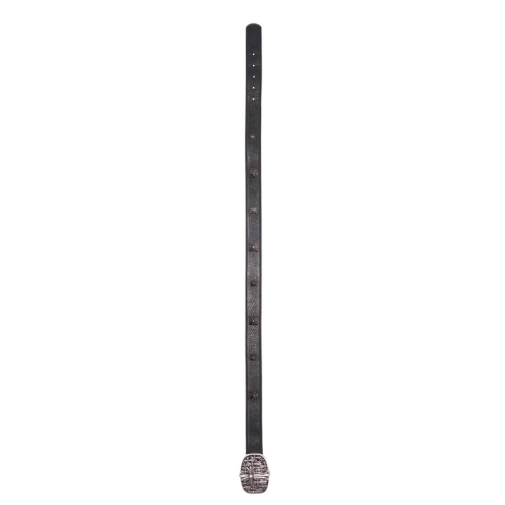Chrome Hearts 'Cemetery Buckle' Dark Rhodium Plus Cross Belt
