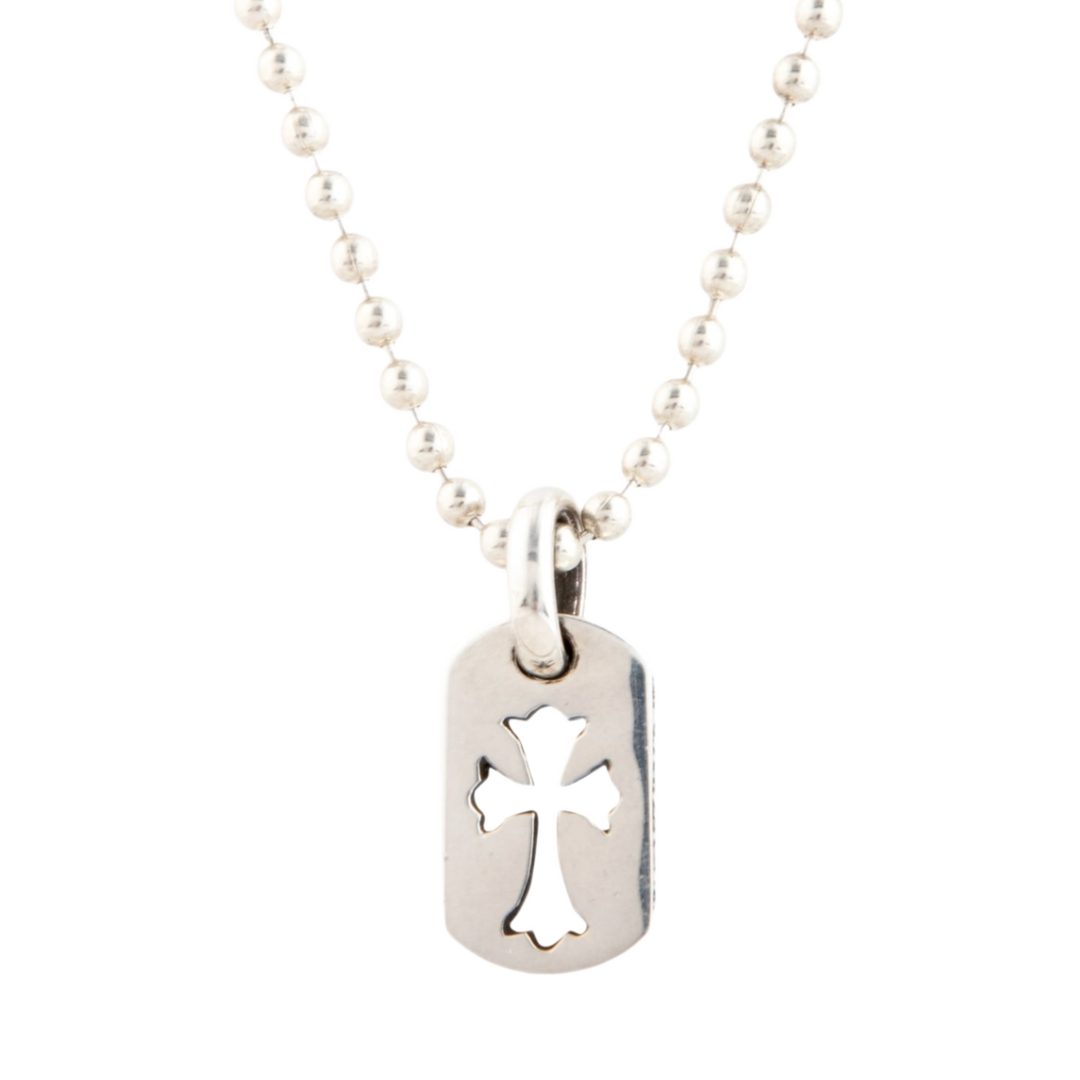 Chrome Hearts Cutout Dog Tag Chain
