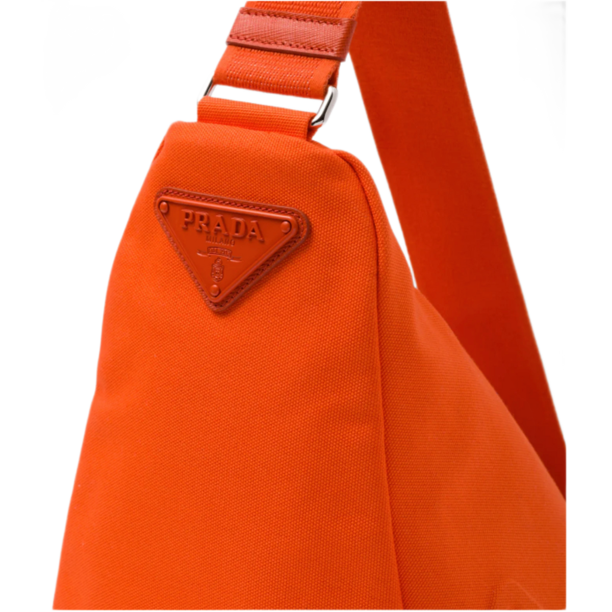 Prada 'Orange' Triangle Shoulder Bag