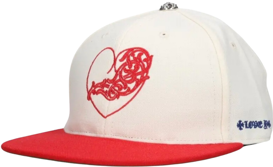 Chrome Hearts 'Love You' Cream/Red Hat