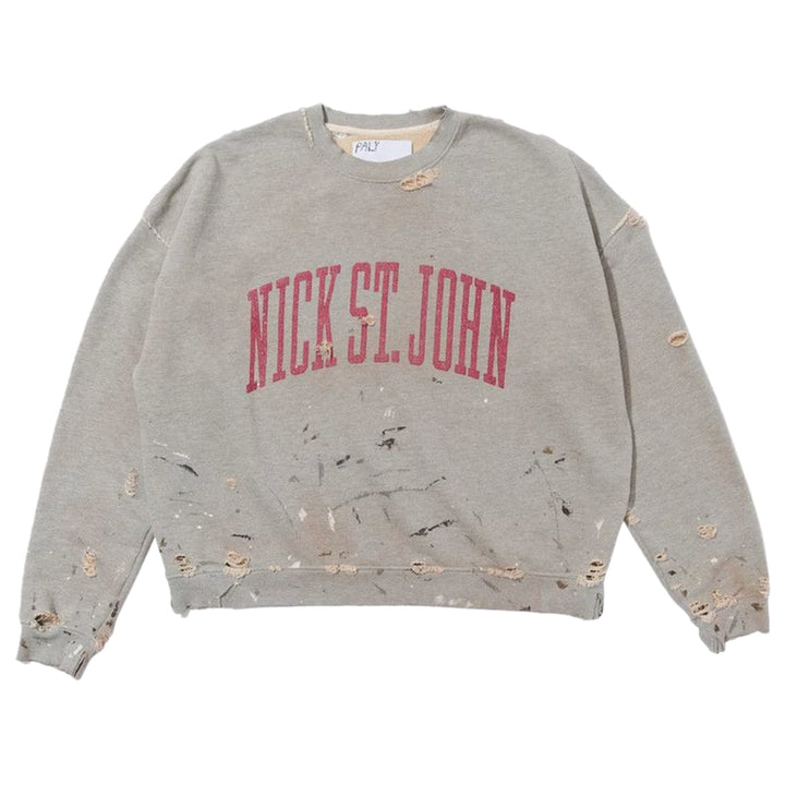 Paly Hollywood 'Grey' Nick St. John Crewneck