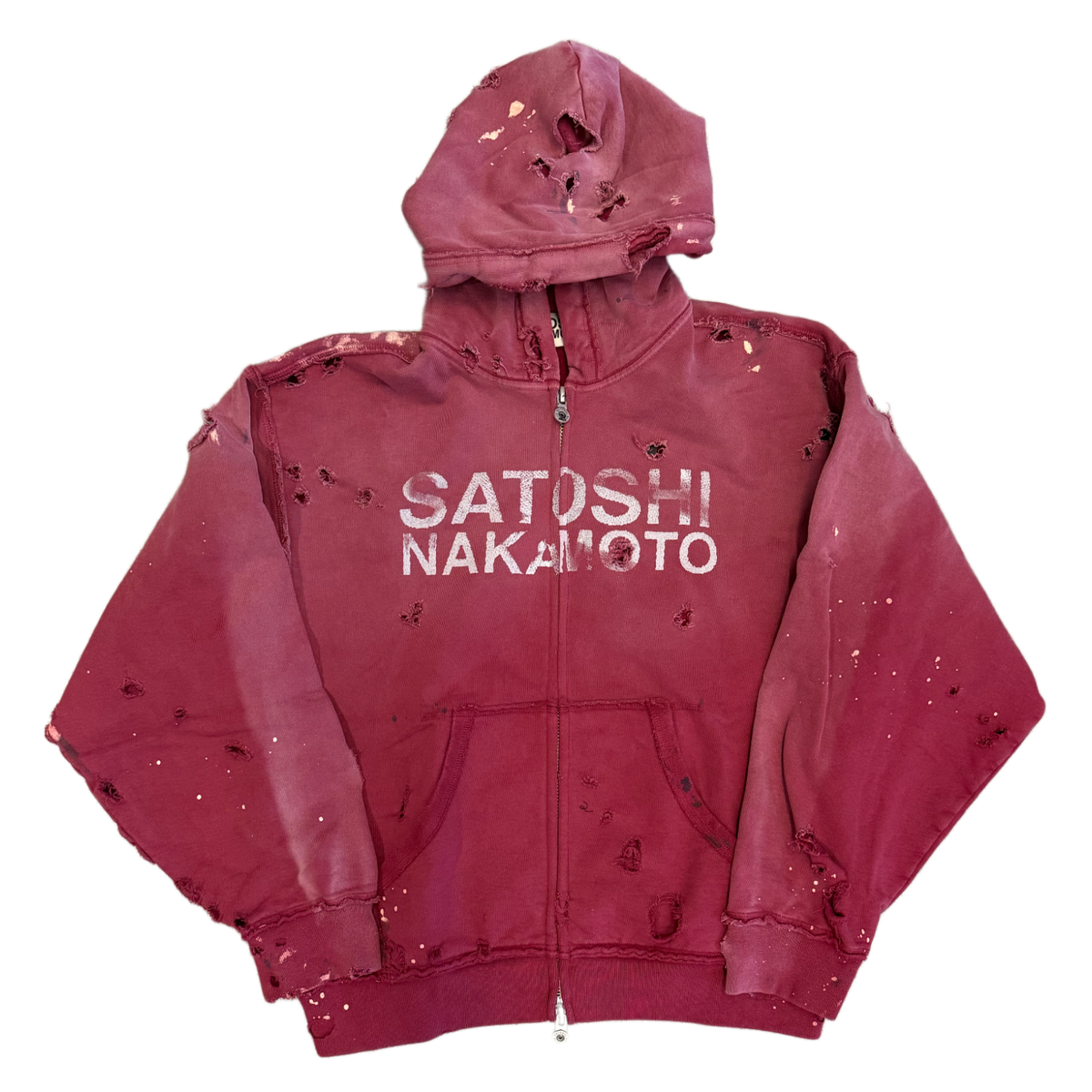 Satoshi Nakamoto 'Maroon' Luke Zip-Up