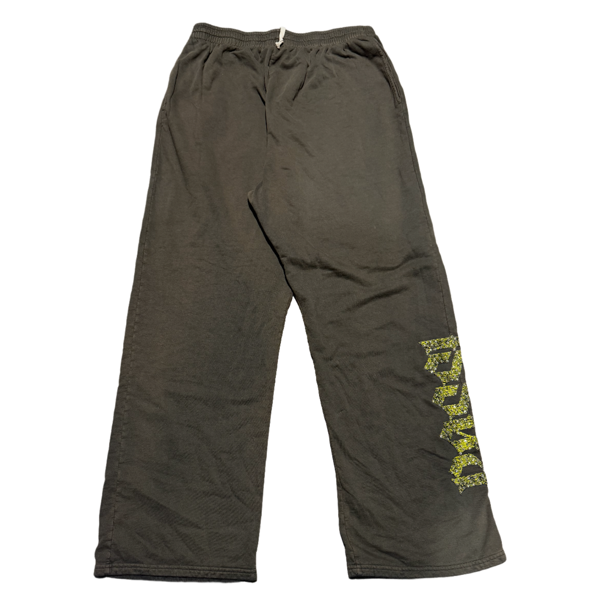 Bossi 'Yellow Flames' Vintage Grey Sweatpants