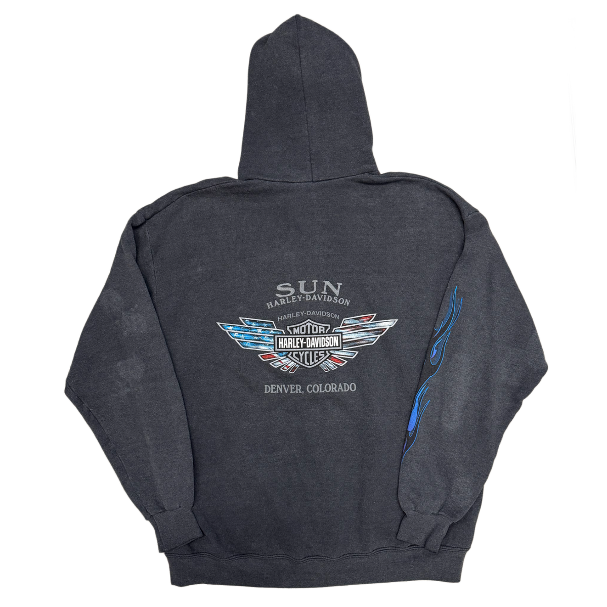 Harley Davidson 'Purple Flame' Vintage Zip-Up