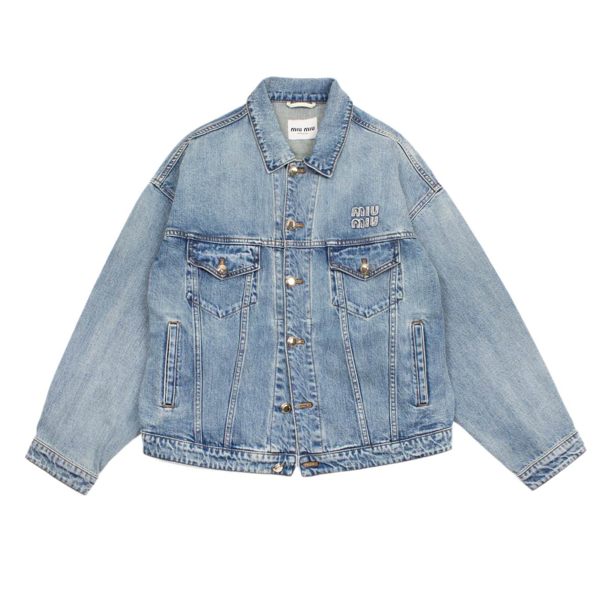 Miu Miu 'Logo-Appliqué' Denim Jacket
