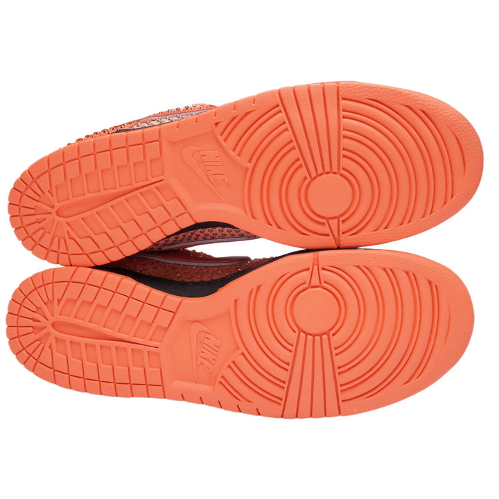 Lobster Orange Rhinestone Sneakers