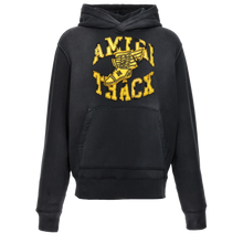 Amiri 'Black/ Yellow Track' Faded Black Hoodie