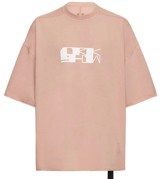Rick Owens DRKSHDW 'Tommy' Faded Pink Tee
