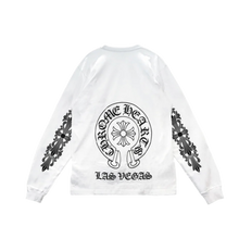 Chrome Hearts 'Las Vegas' HorseShoe Floral Longsleeve T-Shirt White