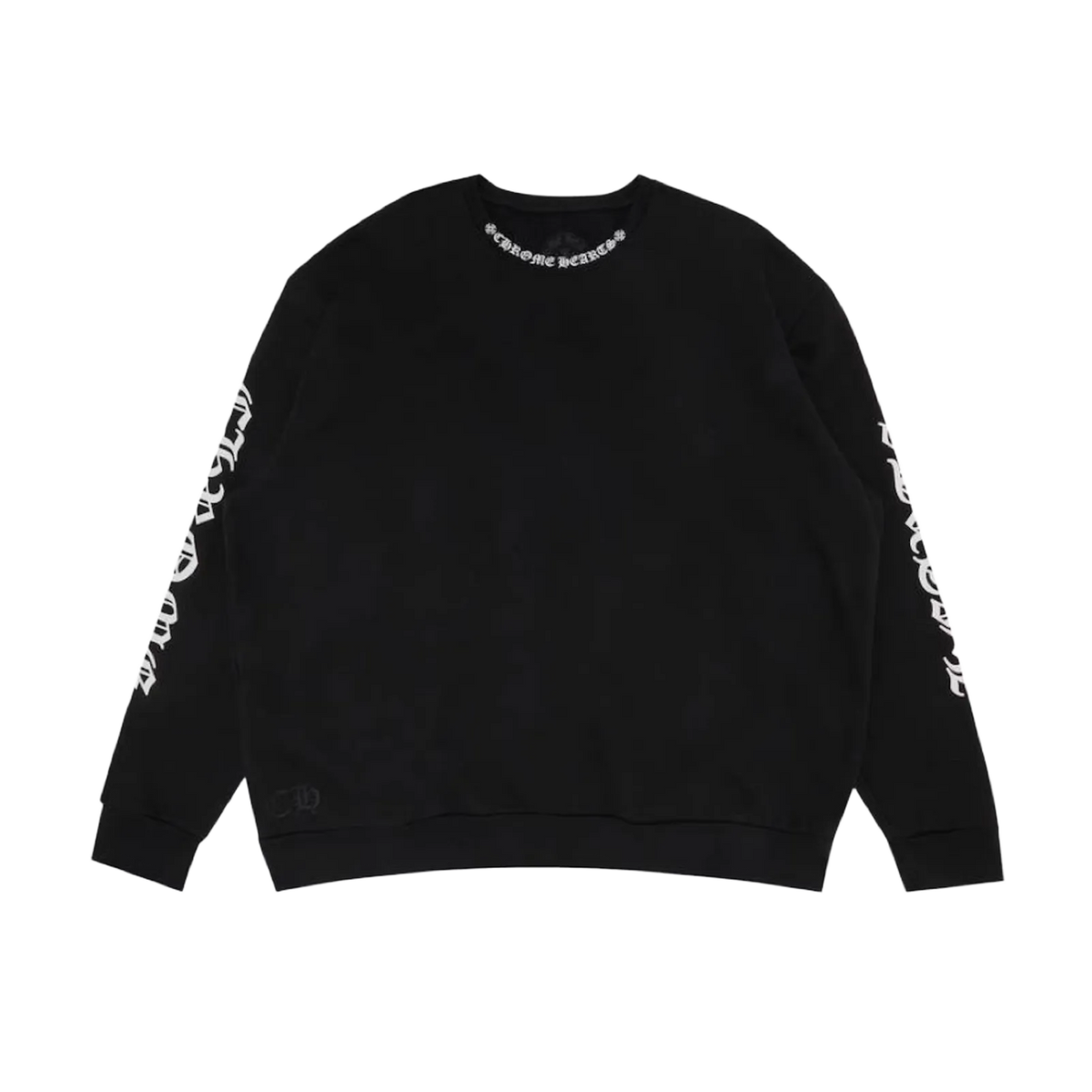 Chrome Hearts 'Neck Logo' Black Crewneck
