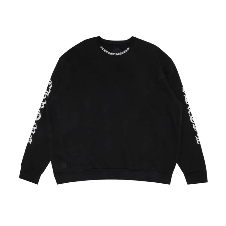 Chrome Hearts 'Neck Logo' Black Crewneck