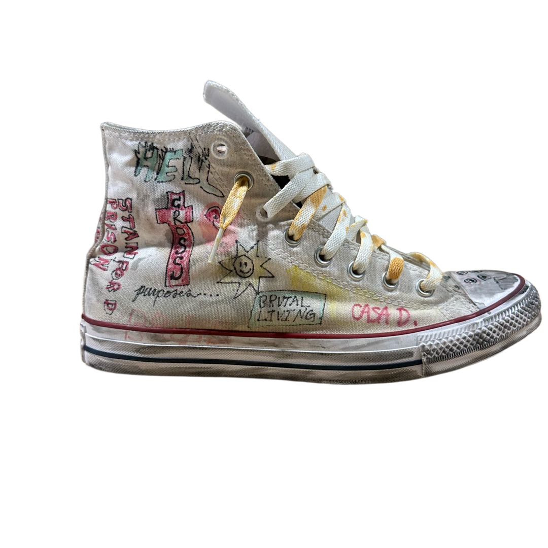 Paly X Converse 'White' Hand Dawn High Top Sneaker