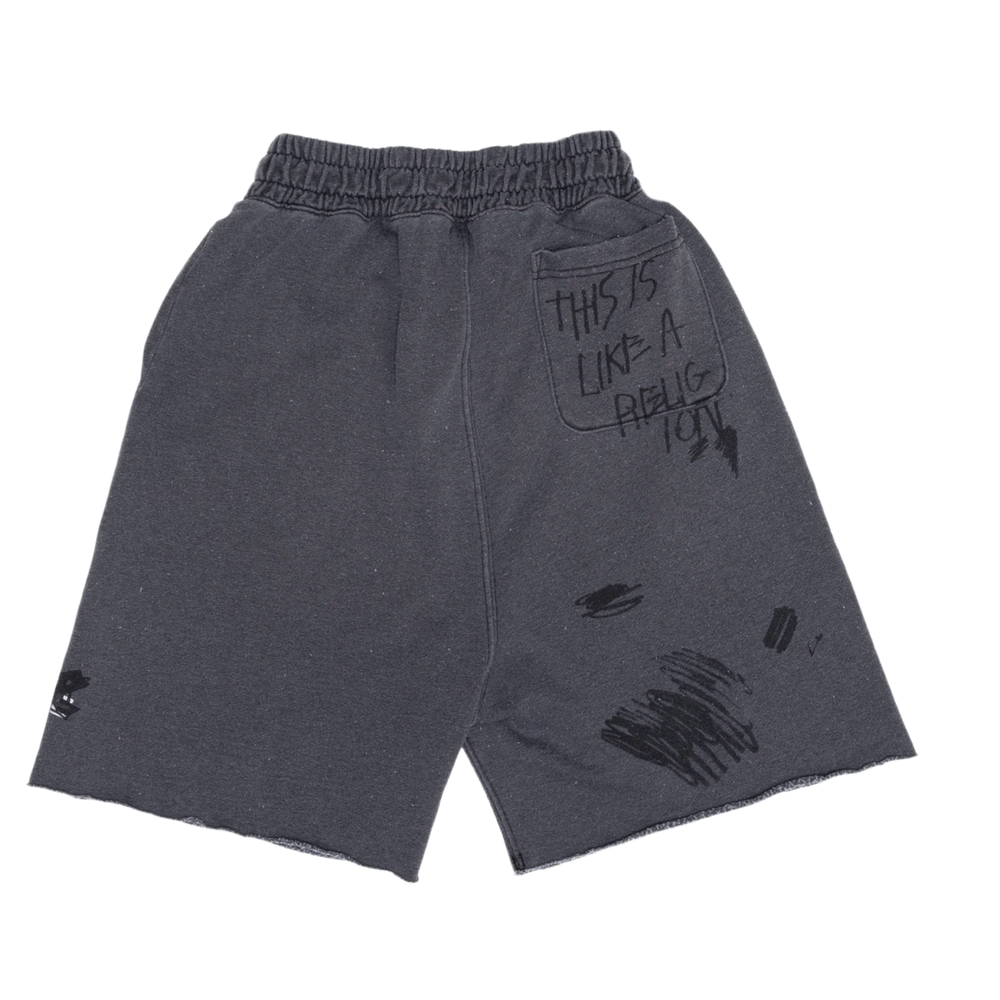 Paly 'Carrying The Message' Dark Grey Sweat Shorts