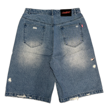 Chew Forever 'Blue Tribal Print' Denim Shorts