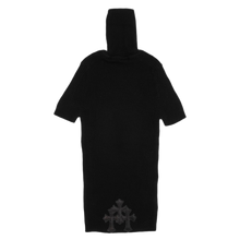 Chrome Hearts Women's 'Black' Triple Cross Patch Cashmere Short Sleeve Turtleneck 