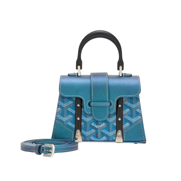 Goyard 'Pearly Blue' Saigon Structure Nano Bag