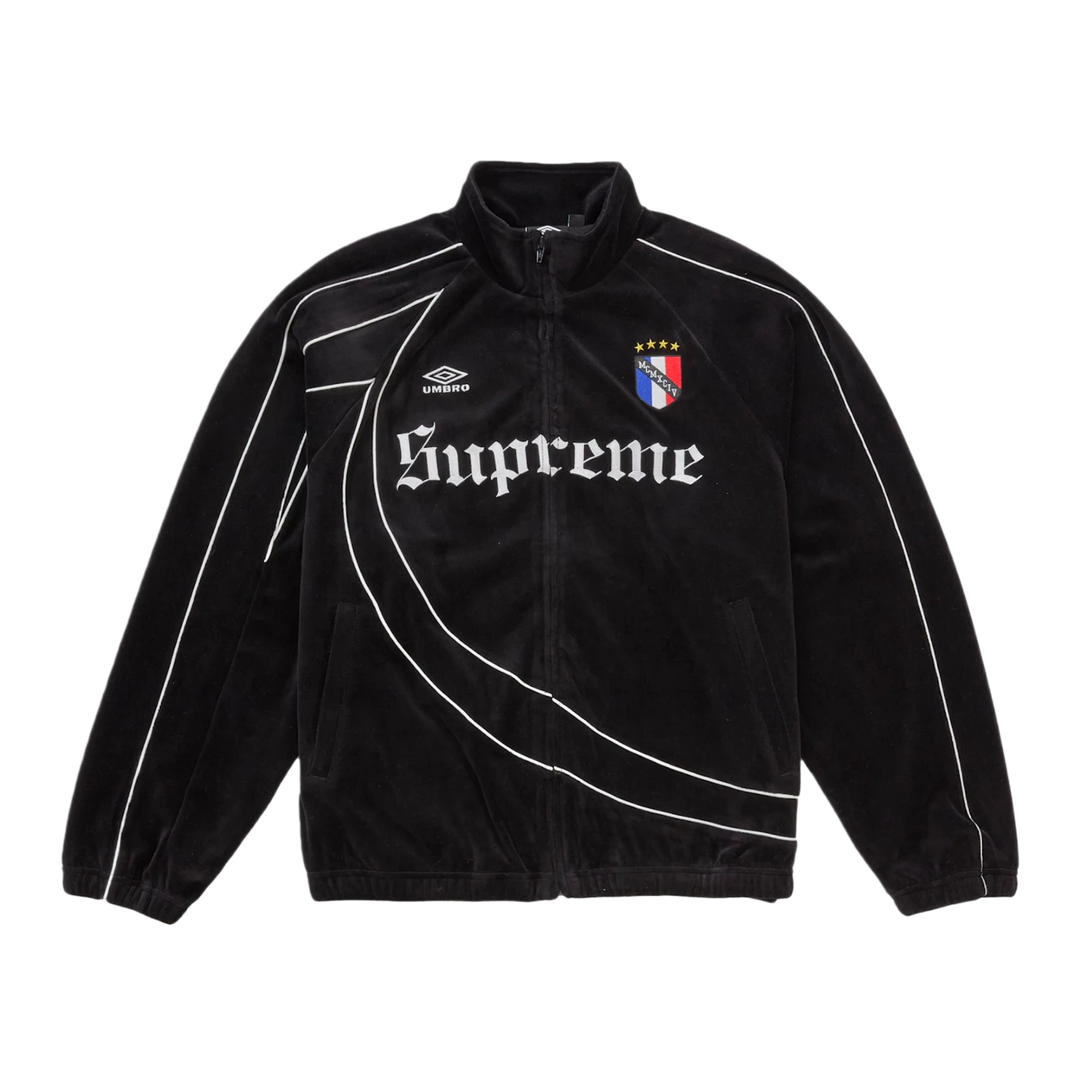 Supreme Umbro 'Black' Velour Track Jacket