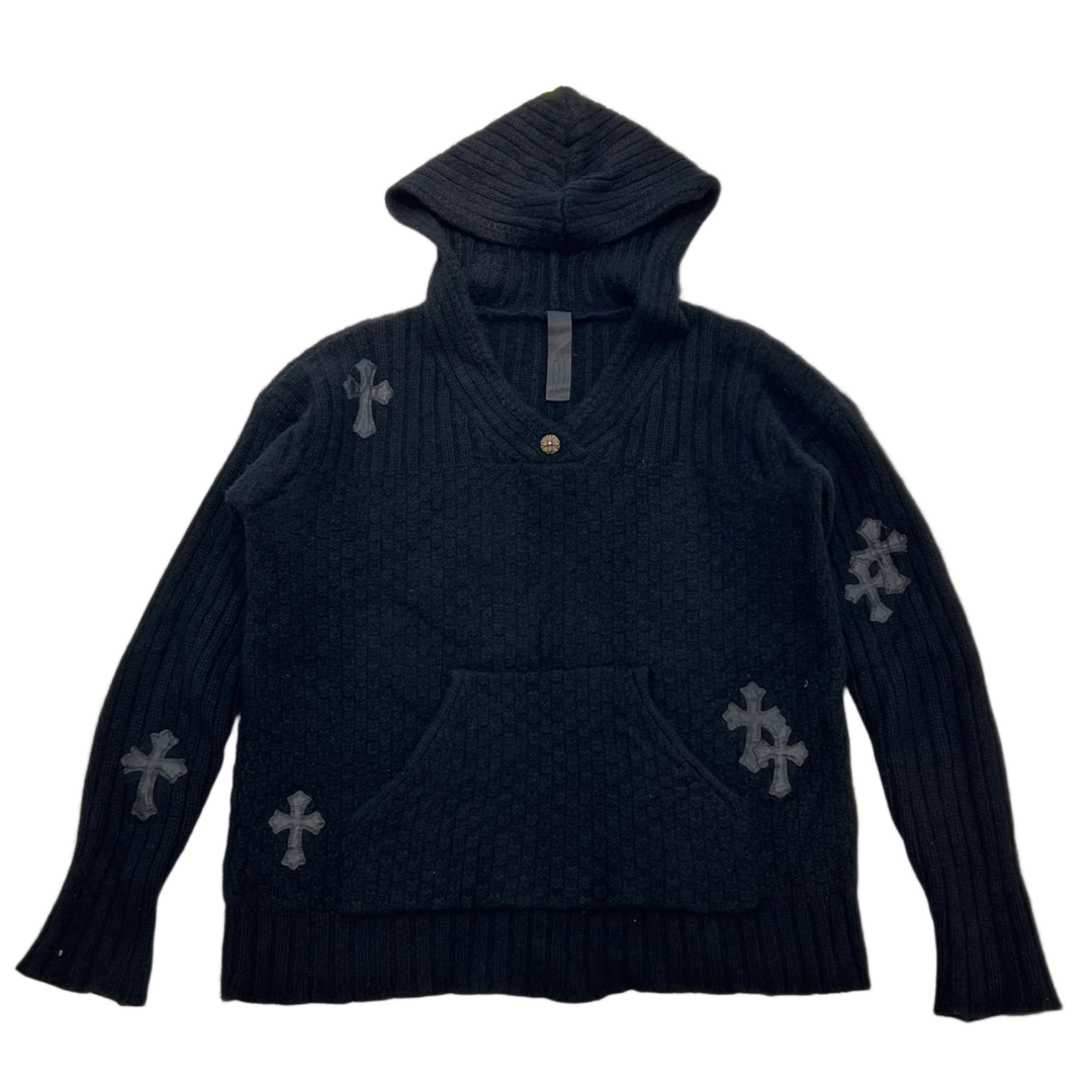 Chrome Hearts 'Black' Cashmere Patch Hoodie