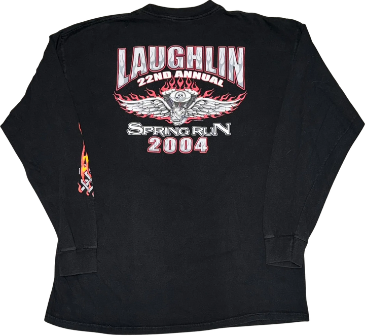 Harley Davidson 'Laughlin' Black Longsleeve Tee