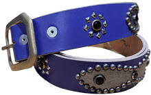 Studded 'Black Pyramid Sun' Purple Belt