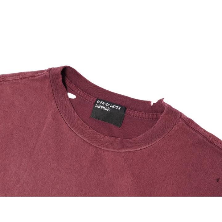 Enfants Riches Deprimes 'Hebrew Font' Distressed & Red Pocket Tee
