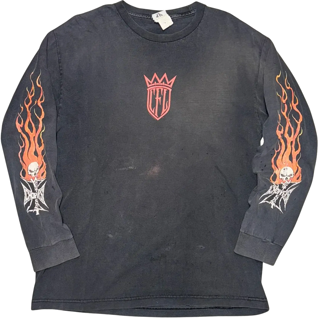 West Coast Choppers 'CFL' Black Vintage Longsleeve Tee