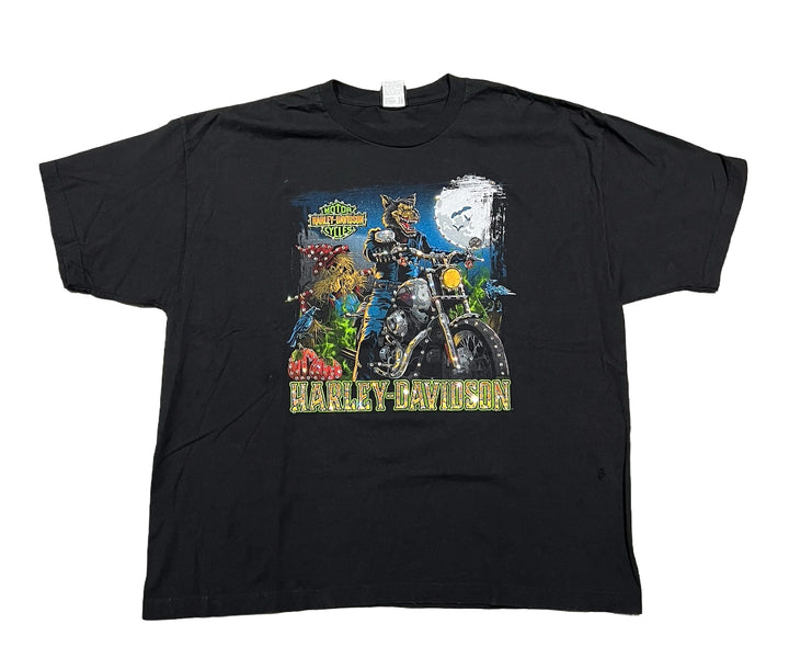 Harley Davidson 'Adamec' Rhinestone Vintage Tee