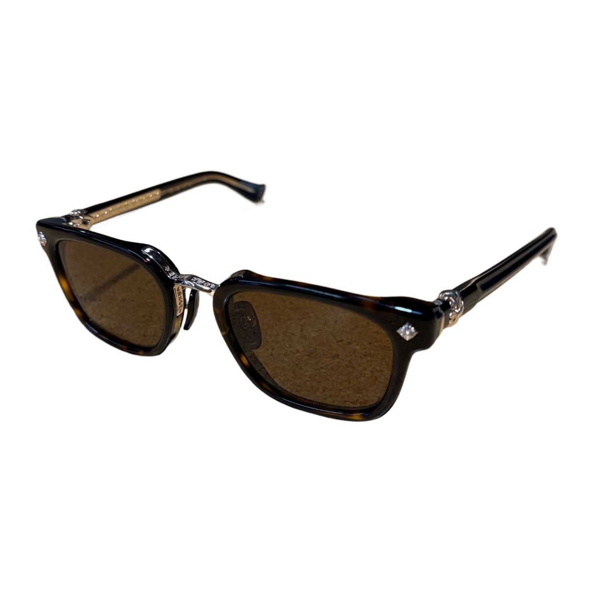 Chrome Hearts 'Gigandick' 22k Gold Turtle Sunglasses