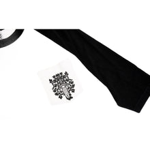 Chrome Hearts 'Black & White' Vine Dagger Raglan Baseball Tee