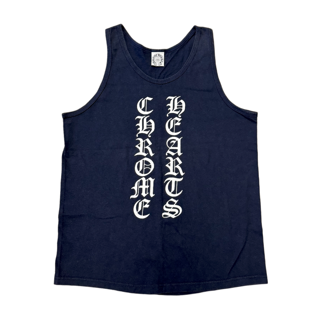 Chrome Hearts Vintage Navy 'Spelldown' Tank Top